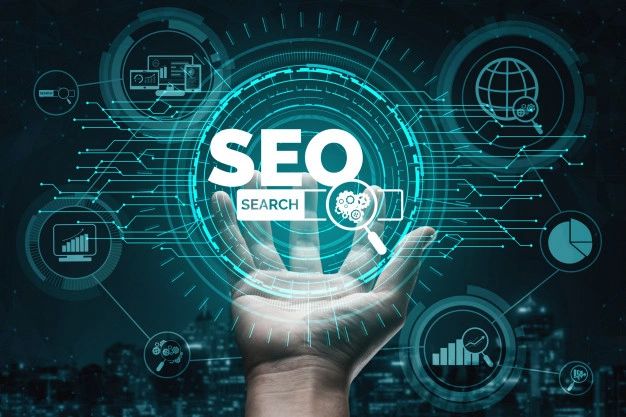 Premium seo search engine optimization business concept