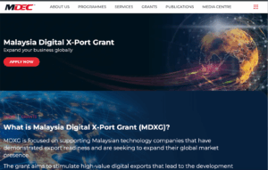 Malaysia Digital Xport Grant (MDXG) Malaysia Digital Xport Grant (MDXG)